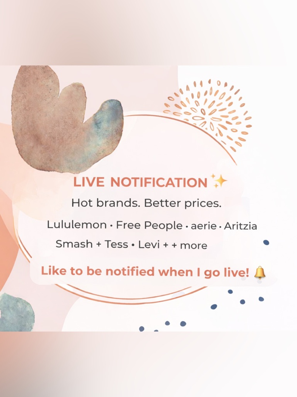 ✨LIKE THIS LISTING TO BE NOTIFED WHEN I HAVE A LIVE SHOW✨